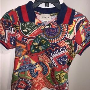 Authentic Gucci collar shirt